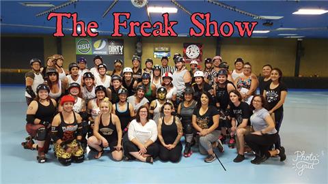 IE Derby Divas June 2017 Open Scrimmage Group Photo