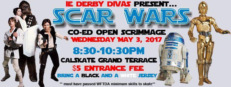 IE Derby Divas May 2017 Scar Wars